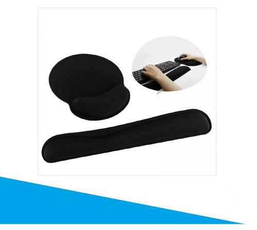 Combo Ergonómico de Gel - Pad Mouse + Reposamuñecas para Teclado