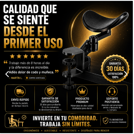 Reposabrazos Ajustable Giratorio 360°